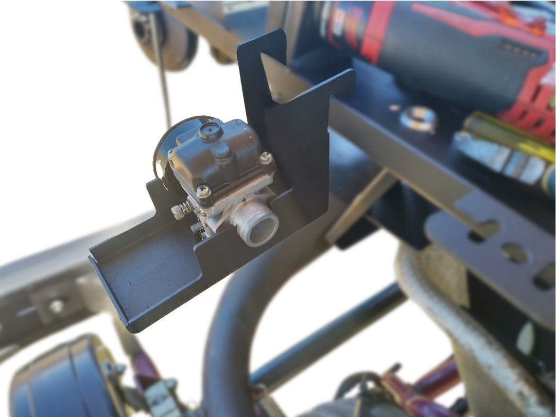 <img> Close up of carby holder on tray